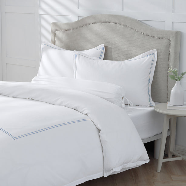 Royale 1000TC Embroidered Bed Sheet Set Hotel Collection by Robinsons