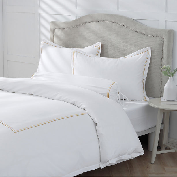 Royale 1200TC Embroidered Bed Sheet Set Hotel Collection by Robinsons