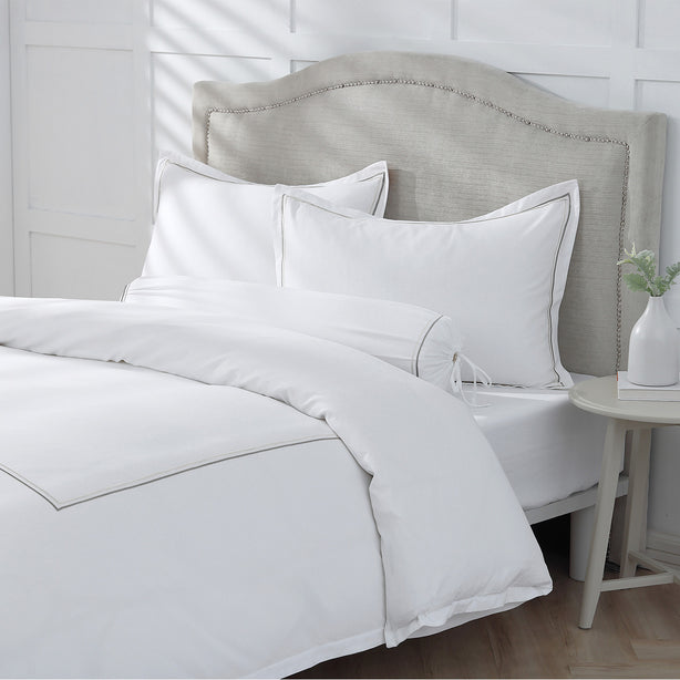 Royale 1200TC Embroidered Bed Sheet Set Hotel Collection by Robinsons