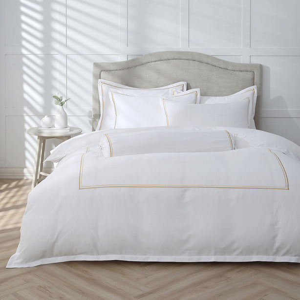 Royale 1200TC Embroidered Bed Sheet Set Hotel Collection by Robinsons