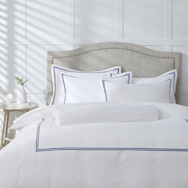 Royale 1000TC Embroidered Bed Sheet Set Hotel Collection by Robinsons