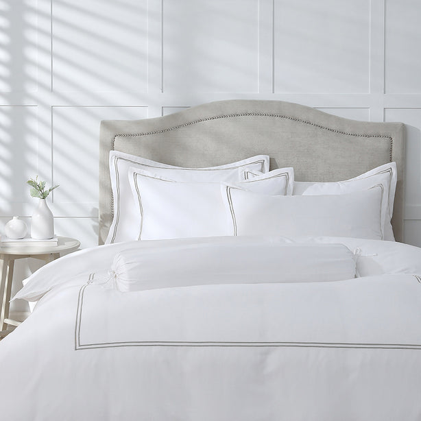 Royale 1000TC Embroidered Bed Sheet Set Hotel Collection by Robinsons