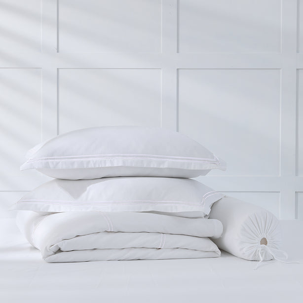 Royale 1000TC Embroidered Bed Sheet Set Hotel Collection by Robinsons