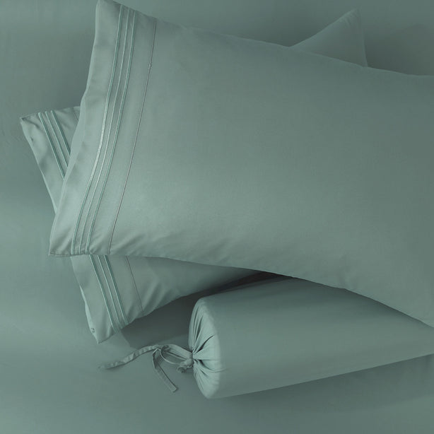 Robinsons Silky Soft Embroidered Microfibre Fitted Sheet Set Core Collection