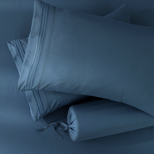 Robinsons Silky Soft Embroidered Microfibre Fitted Sheet Set Core Collection