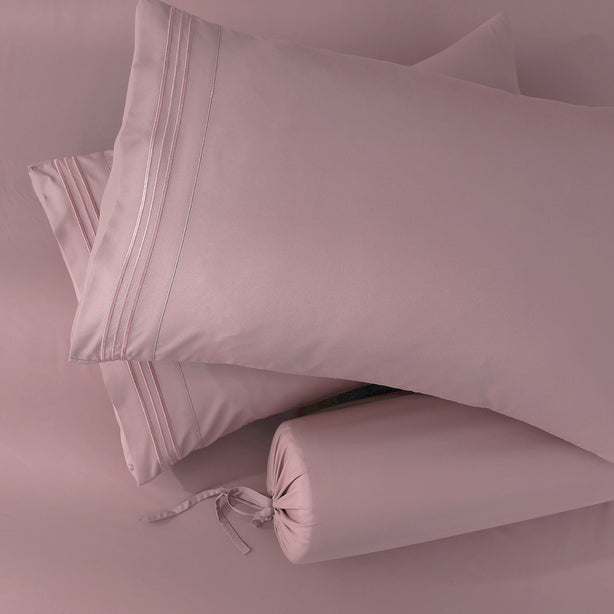 Robinsons Silky Soft Embroidered Microfibre Fitted Sheet Set Core Collection
