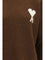 Brown Crew Neck Long Sleeve Sweater