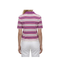 Striped Cotton Polo Style Sweater