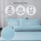 Robinsons Silky Soft Luxe Stripe Microfibre Fitted Sheet Set Core Collection