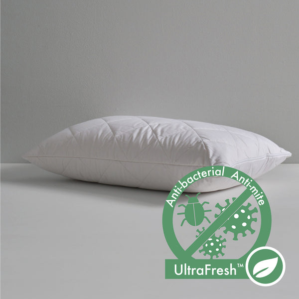 Pillow Protector Anti-Dustmite Luxury Cotton Hotel Collection by Robinsons (with Zipper | Cooling | Anti-Bacterial)