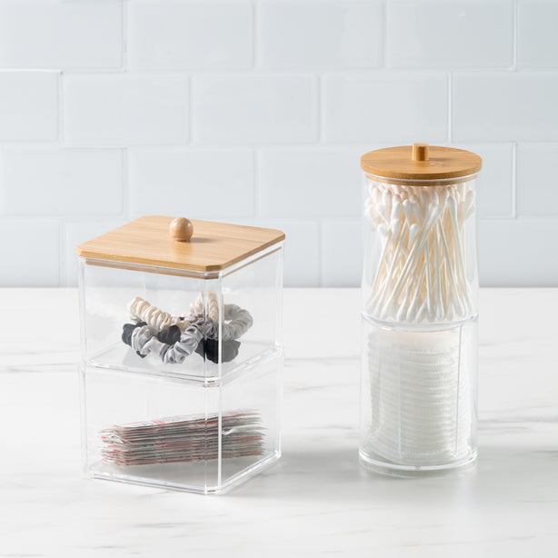 Bamboo Bathroom Storage Twin Pack - Robinsons Special Buy