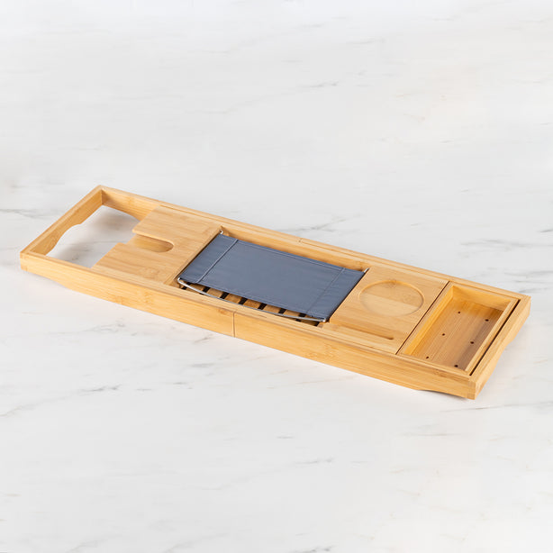 Premium Bamboo Bath Caddy Extendable - Robinsons Special Buy