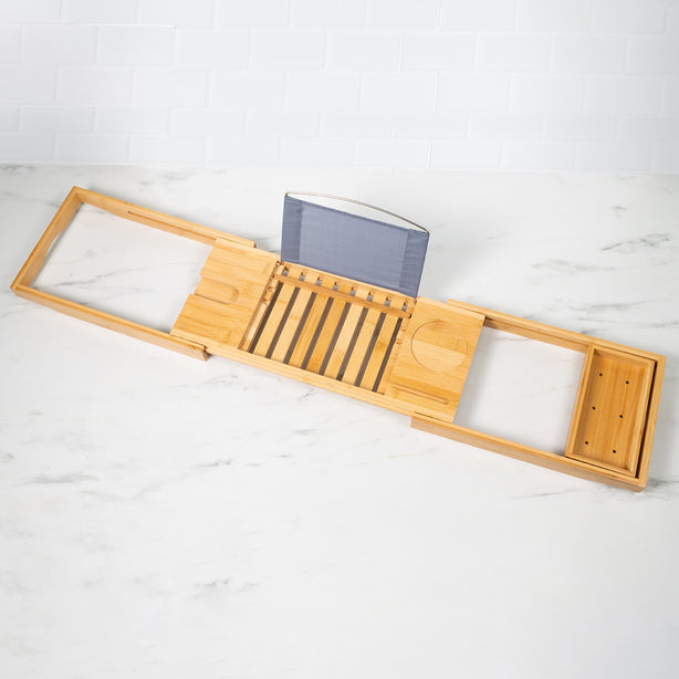 Premium Bamboo Bath Caddy Extendable - Robinsons Special Buy