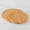 Twin Pack Bamboo Round Chopping Board / Serving Tray - Robinsons Special Buy