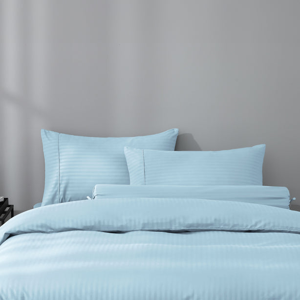 Robinsons Silky Soft Luxe Stripe Microfibre Bed Sheet Set Core Collection