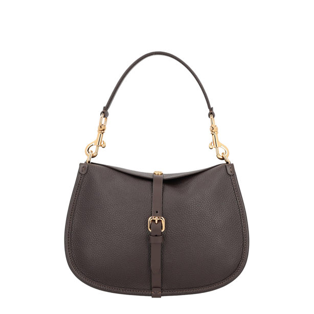 Pony Medium Calfskin Crossbody - Brown