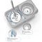 Supamop Twin Turbo Spin Mop Set Patented Washing Column Labor-Saving Washing Drying Mop Fragrance Box 1 Year Warranty