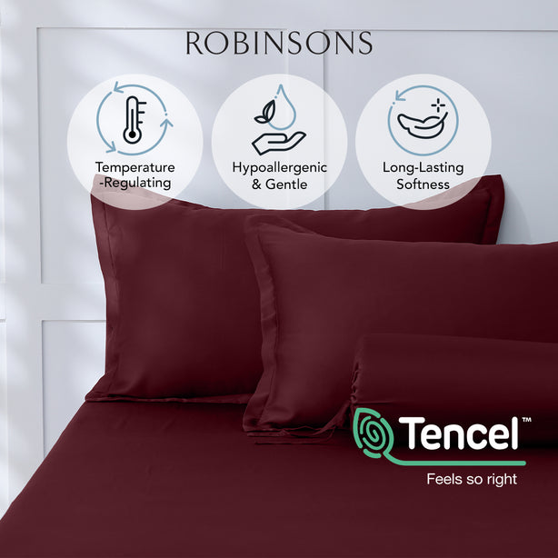 CloudSilk TENCEL™ Lyocell Fitted Sheet Set - Heritage Collection by Robinsons