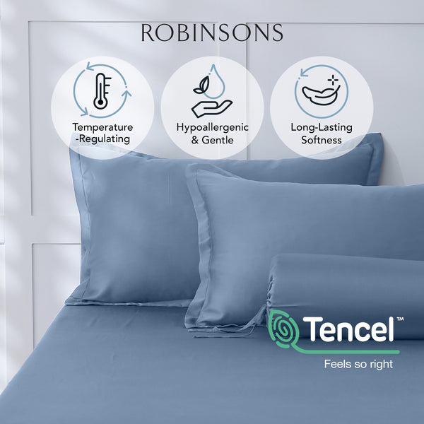 CloudSilk TENCEL™ Lyocell Fitted Sheet Set - Heritage Collection by Robinsons