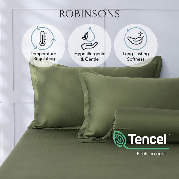 CloudSilk TENCEL™ Lyocell Fitted Sheet Set - Heritage Collection by Robinsons