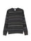 Grey Horizontal Stripe Pattern Sweater