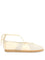 Replica Ballet Lace-Up Flats In Nappa, Bleached Sand