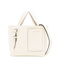 Soft Bucket Nano Bag Millepunte Calf Leather Bucket Bag - Pergamena White