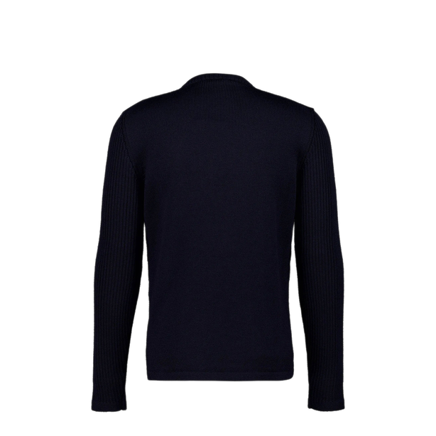 Wool Sweater With Nylon Patch Pocket