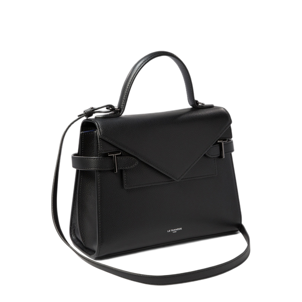 Medium Calf Leather Handbag - Black