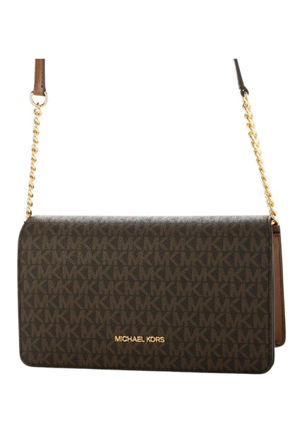 Michael Kors Jet Set Medium Signature Logo Crossbody Bag - Brown