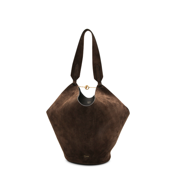Lotus Small Suede Tote - Cedar