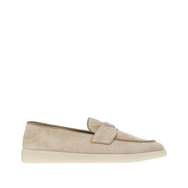 PRADA Suede leather loafers