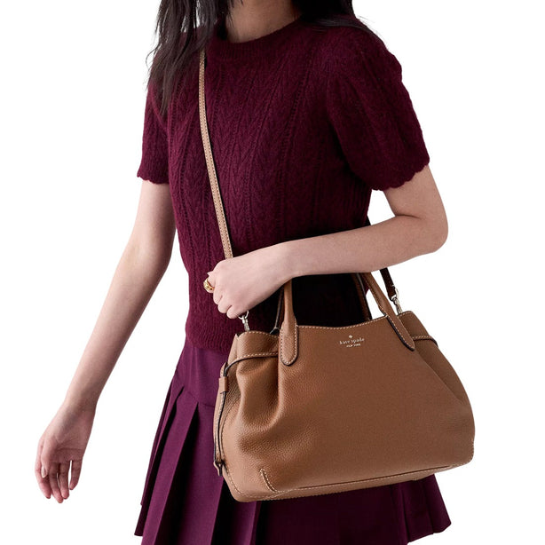 Kate Spade Dumpling Large Satchel Bag - Warm Gingerbread KP930