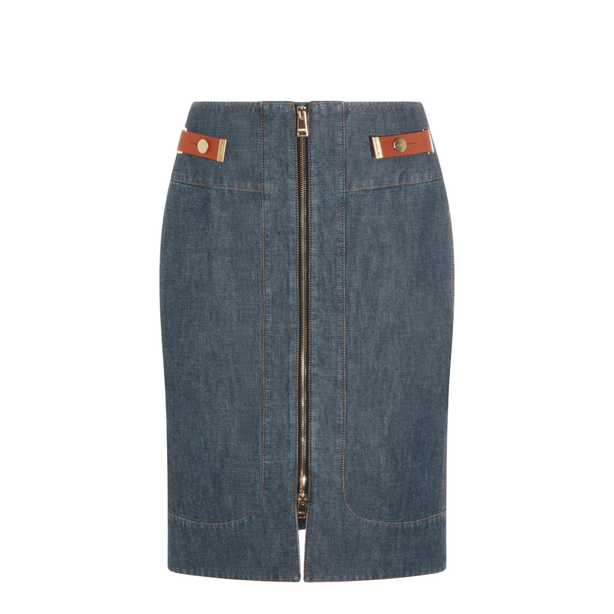 Denim Skirt Denim Blue