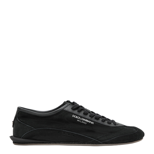 Black Sailing Raffia Trainers