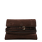 Calf Suede Crossbody - Brown