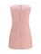 Self-Portrait Bouclé mini Dress with lace collar - Pink