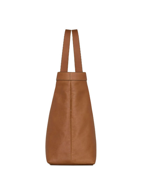 Saint Laurent Y Large Calfskin Tote - Brick