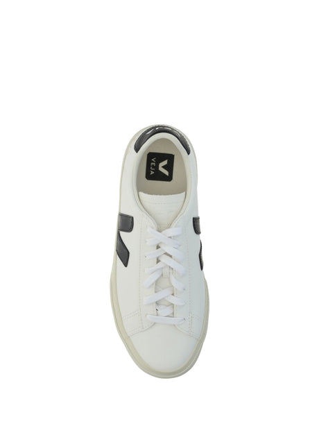 Veja Leather Sneakers - Extra-White_black