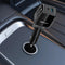Acefast B27 60W Car Charger With Two Retractable Cables (2USB-C+1USB-L+1USB-A) - Metal Gray