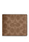 Coach Coach Mens ID Billfold Wallet In Signature Canvas - Tan/Black