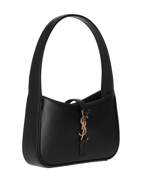 Saint Laurent Le 5 À 7 Mini Calfskin Hobo Bag - Black