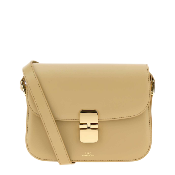 Grace Small Calfskin Crossbody - Beige