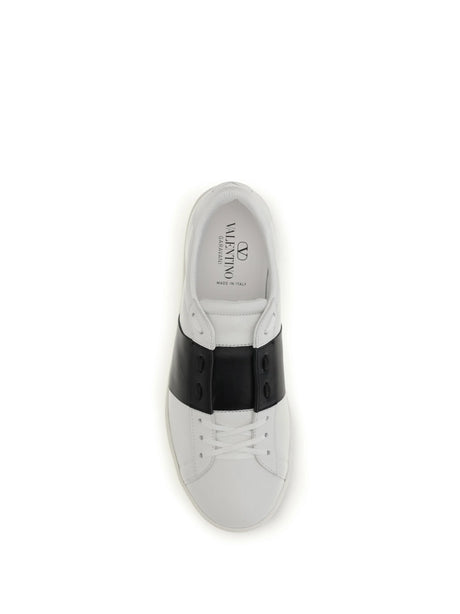 Valentino Garavani Open Sneakers - White-Black/Black/White