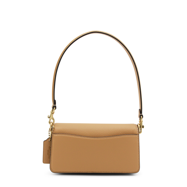 Tabby 20 Polished Pebble Leather Shoulder Bag - Biscuit