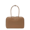Large Calf Leather Duffle Bag - Caramel