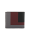 Bifold Wallet In Nappa Calfskin - Ardesia/Deep Ruby