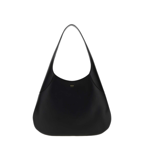 Large Calfskin Hobo - Black