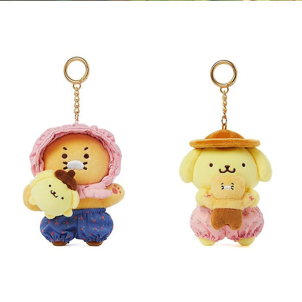 [POMPOMPURIN X KAKAO FRIENDS] Kakao Friends Keyring Doll (International Shipping)