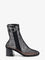 Alaia 55 mesh and patent leather boots - Noir